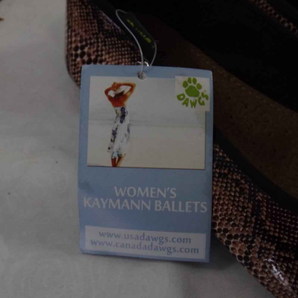 Women's Dawgs Snake Print Kaymann Ballet Flats - Picture 3 of 9